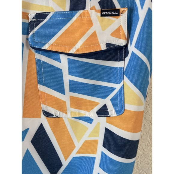 ONEILL MENS HYPERFREAK BOARD Swim SHORTS Geometric New Hyper dry Abstract 29 new - Picture 4 of 7